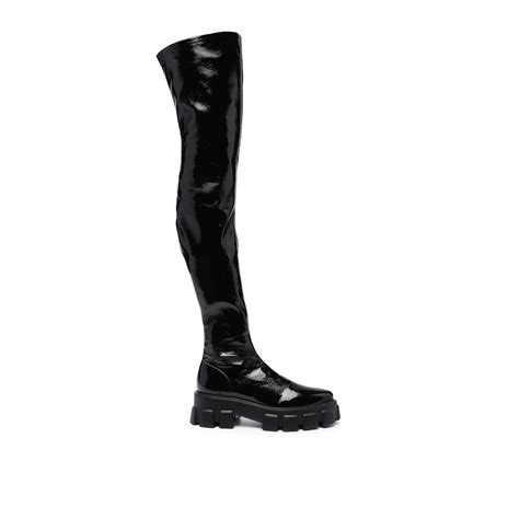 prada thigh high boots.